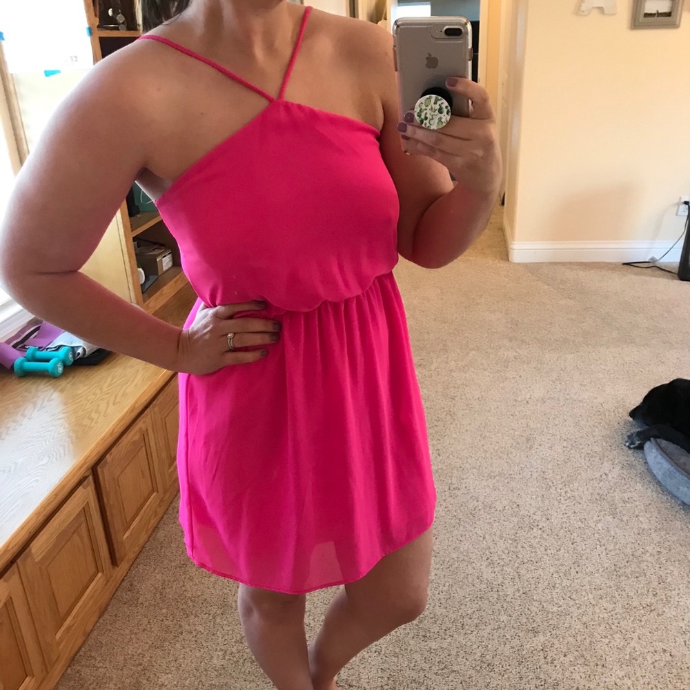 Backless mini dress